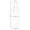 Modern Decorative Ceramic Table Vase Ripped Design Bottle Shape Flower Holder